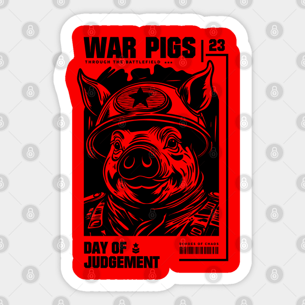 WAR PIGS Sticker by artslaves